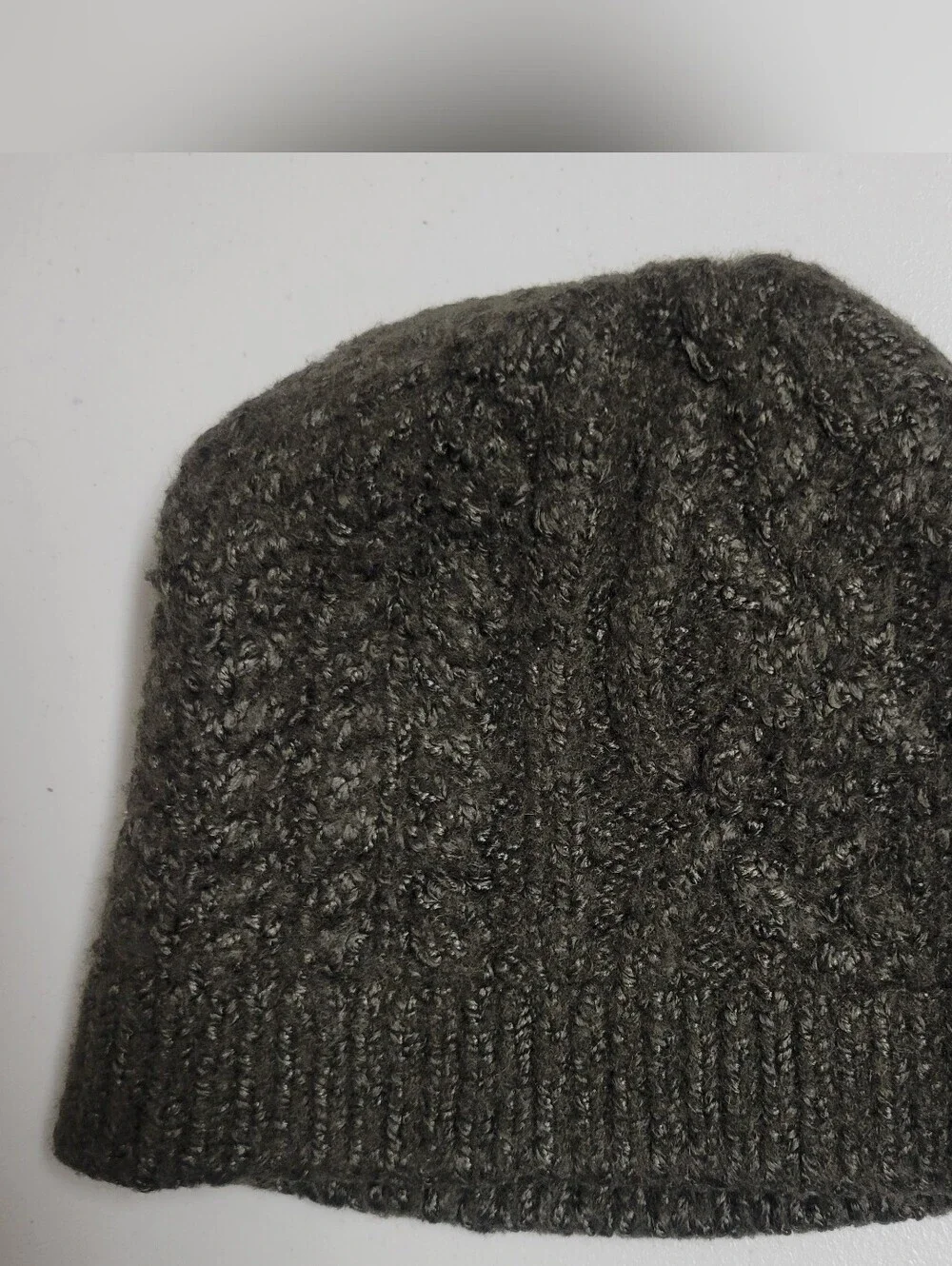 Ralph Lauren NOWT Purple Label Cable-Knit Silk-Cashmere Beanie Hat.